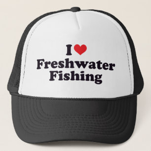 I Heart Freshwater Vissen Trucker Pet