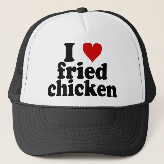I Heart Fried Chicken Trucker Pet (Voorkant)