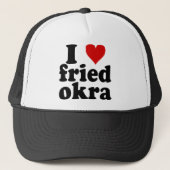 I Heart Fried Okra Trucker Pet (Voorkant)