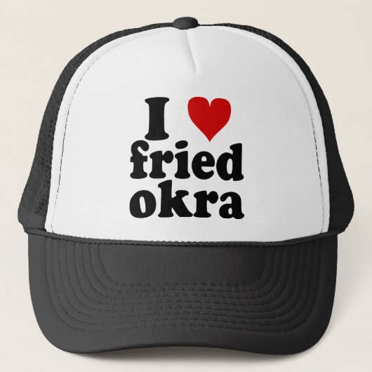 I Heart Fried Okra Trucker Pet (Voorkant)