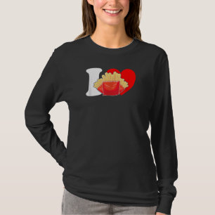 I Heart Fries - I Love Fries, grappige frietjes L T-shirt