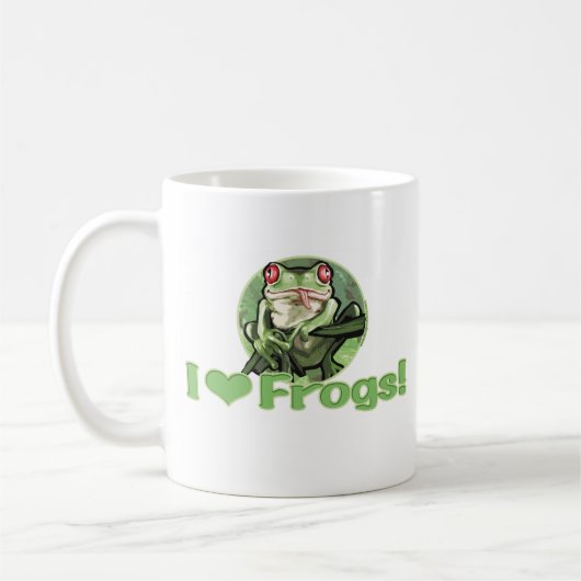 I Heart Frogs Mok (Links)