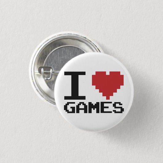 I Heart Games Button (Voorkant /achterkant)