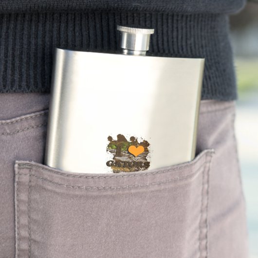 I Heart Gators Flacon (Voorbeeld)