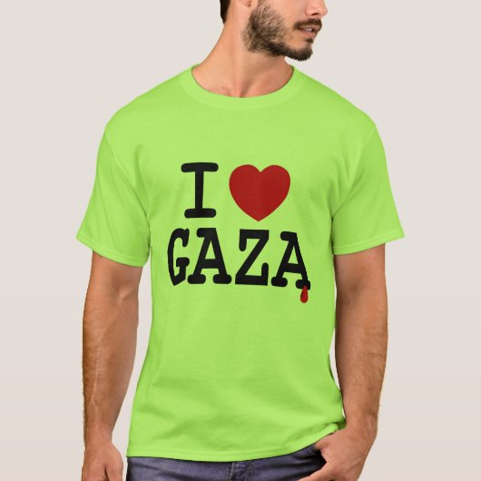 I HEART GAZA T-SHIRT (Voorkant)