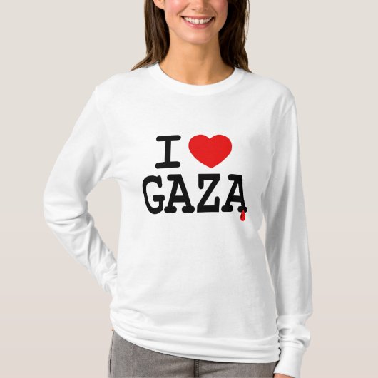 I HEART GAZA T-SHIRT (Voorkant)