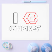 I Heart Geeks ASCII ART Flyer (Enkel)