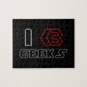 I Heart Geeks ASCII ART Legpuzzel (Horizontaal)