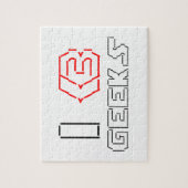 I Heart Geeks ASCII ART Legpuzzel (Verticaal)