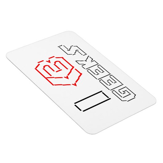 I Heart Geeks ASCII ART Magneet (Rechterzijde)