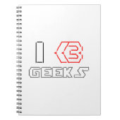 I Heart Geeks ASCII ART Notitieboek (Voorkant)
