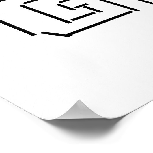 I Heart Geeks ASCII ART Poster (Hoek)