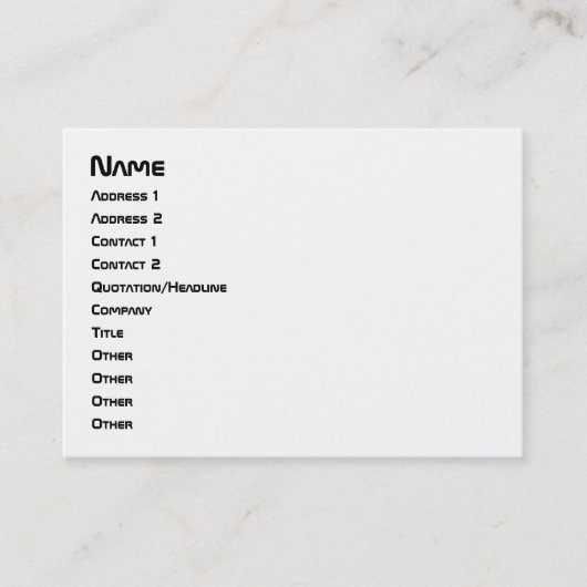 I Heart Geeks ASCII ART Visitekaartje (Voorkant)