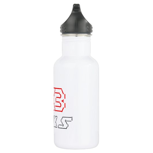 I Heart Geeks ASCII ART Waterfles (Rechts)