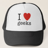 I Heart Geeks Trucker Pet (Voorkant)