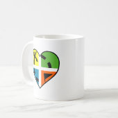 I Heart Geocaching Funny Mug Koffiemok (Voorkant links)