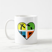 I Heart Geocaching Funny Mug Koffiemok (Links)