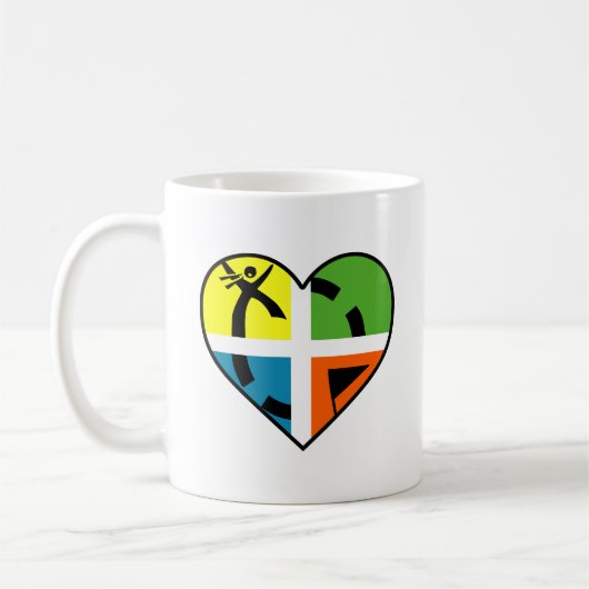 I Heart Geocaching Funny Mug Koffiemok (Links)