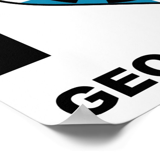 I Heart Geocaching Funny Poster (Hoek)