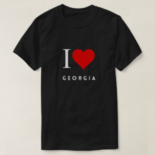 I Heart Georgia blk Mannen T-shirt