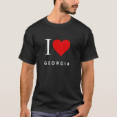 I Heart Georgia blk Mannen T-shirt (Voorkant)