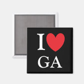I Heart Georgia Magnet (Voorkant / Achterkant)