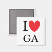 I Heart Georgia Magnet (Voorkant / Achterkant)