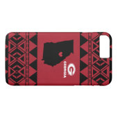 I Heart Georgia State | Tribalpatroon Case-Mate iPhone Case (Achterkant (Horizontaal))