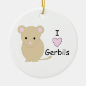 I Heart Gerbils Ornament (Voorkant)