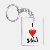 I Heart Gerbils Sleutelhanger (Voorkant Links)