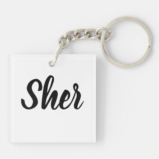 I Heart Gerbils Sleutelhanger (Achterkant)