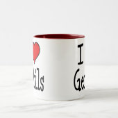 I Heart Gerbils Tweekleurige Koffiemok (Center)