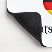 "I Heart Germany" Duits Pride World Traveler Muismat (Hoek)