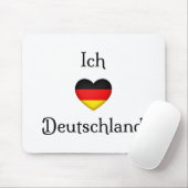 "I Heart Germany" Duits Pride World Traveler Muismat (Met muis)