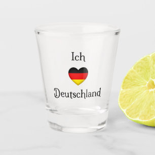 "I Heart Germany" Duits Pride World Traveler Shot Glas