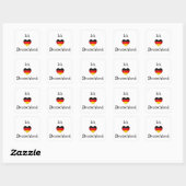 "I Heart Germany" Duits Pride World Traveler Vierkante Sticker (Vel)