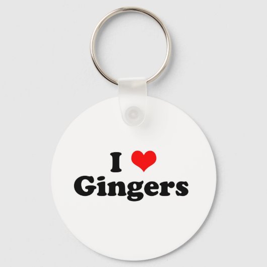 I Heart Gingers Sleutelhanger (Voorkant)