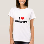 I Heart Gingers T-shirt (Voorkant)