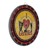 I Heart Giraffe Regulation Dart Board Dartbord (Voorkant Links)