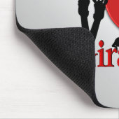 I Heart Giraffe Silver Muismat (Hoek)