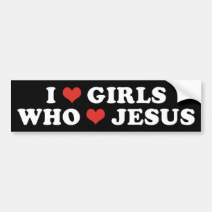 I Heart Girls Bumpersticker