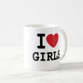 I Heart Girls Coffee Mok (Voorkant rechts)
