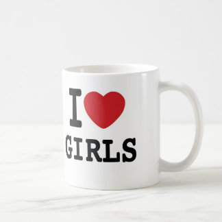 I Heart Girls Coffee Mok