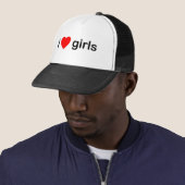 I Heart Girls Trucker Pet (In situ)