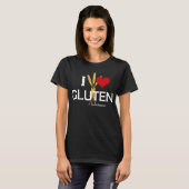 I Heart Gluten T-shirt (Voorkant volledig)