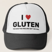 I Heart Gluten Trucker Pet (Voorkant)