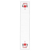 I Heart Golf Medium Tafelloper (Voorkant)