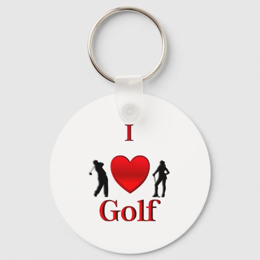 I Heart Golf Sleutelhanger (Voorkant)