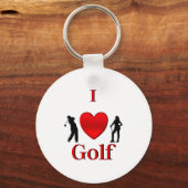 I Heart Golf Sleutelhanger (Voorkant)
