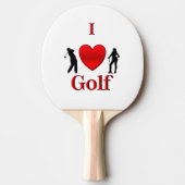 I Heart Golf Tafeltennisbatje (Voorkant)